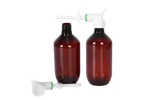 Quality 500ml Customized Color And Customized Logo PET Bottle + PP Pump Skincare Packaging / Shampoo / Gel Packaging UKH03 wholesale