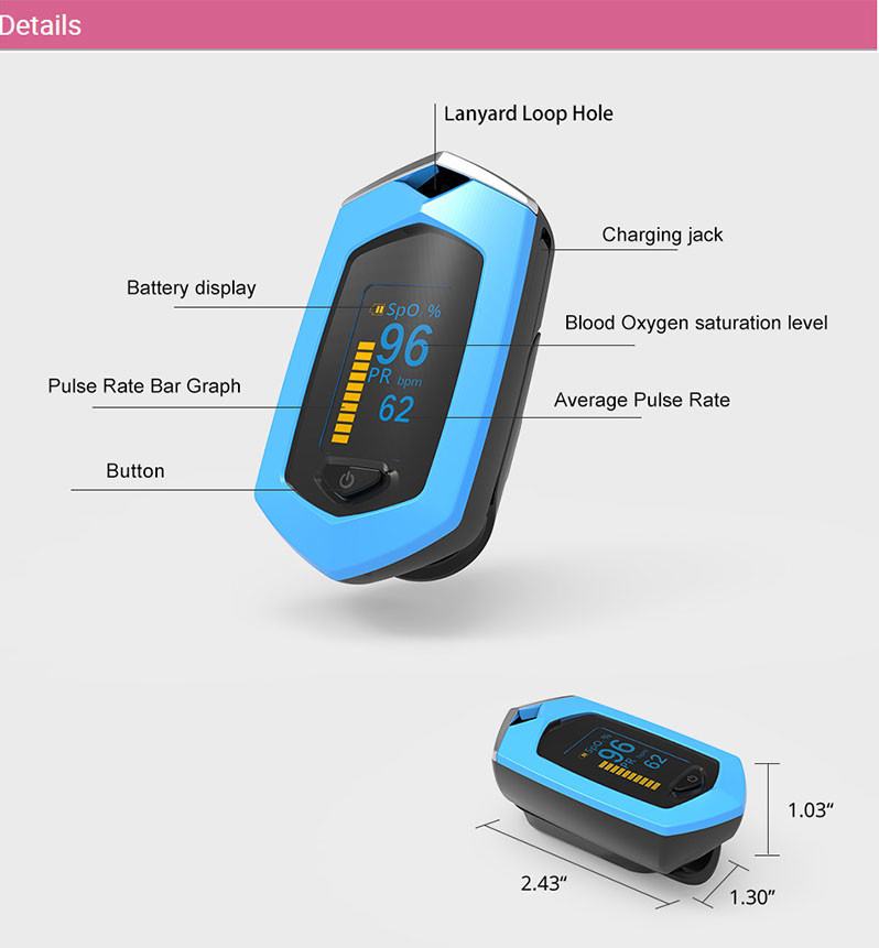 Bluetooth Medical Healthcare Equipment Fingertip Pulse Oximeter Jumper