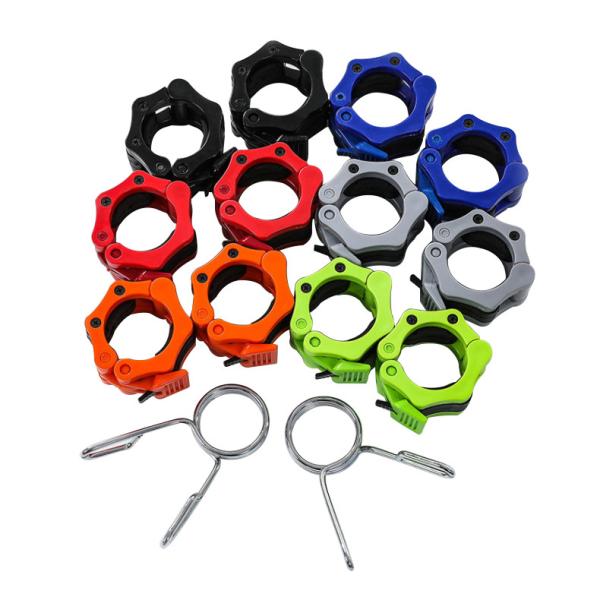 Wholesale Plastic Olympic Barbell Clamp Collars For Gym Fitness Bar Buckle Lock