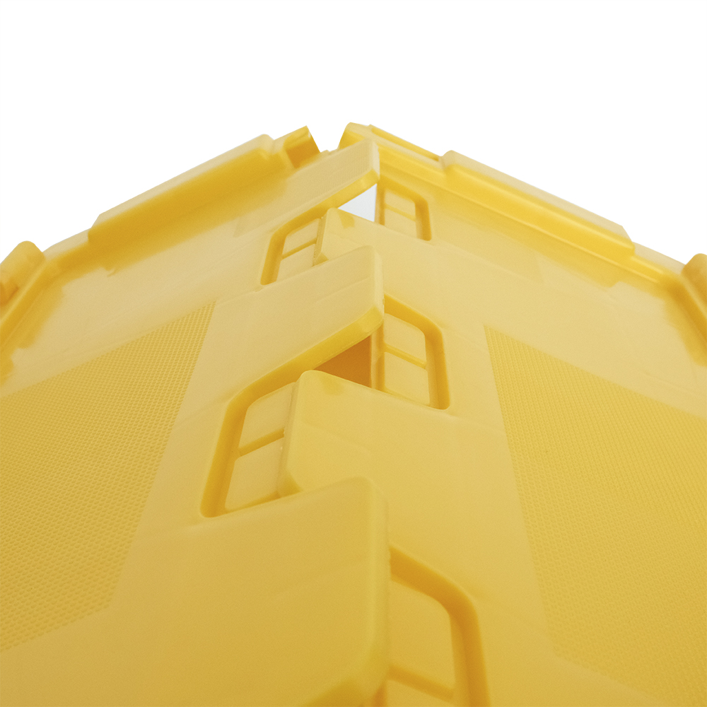 Attached Lid Storage Box Solid Moving Crate for Heavy-duty and Versatile Logistic Needs