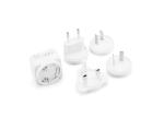 Compact Black Wall Mount Power Adapter 12V Universal Compatibility US/EU/UK/AU