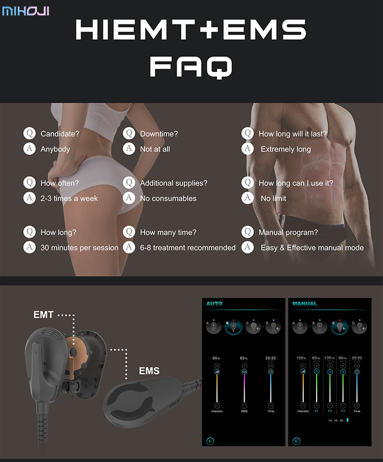 EMSlim Body Sculpting Machine Multiple Training Modes With Touch Screen