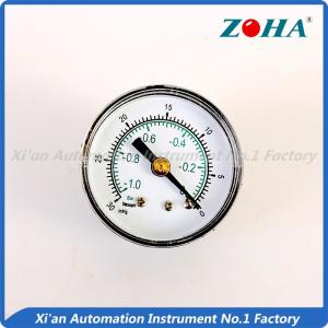 Quality Aluminum Black Vacuum Pressure Gauge / ABS Plastic Dial Pressure Gauge wholesale