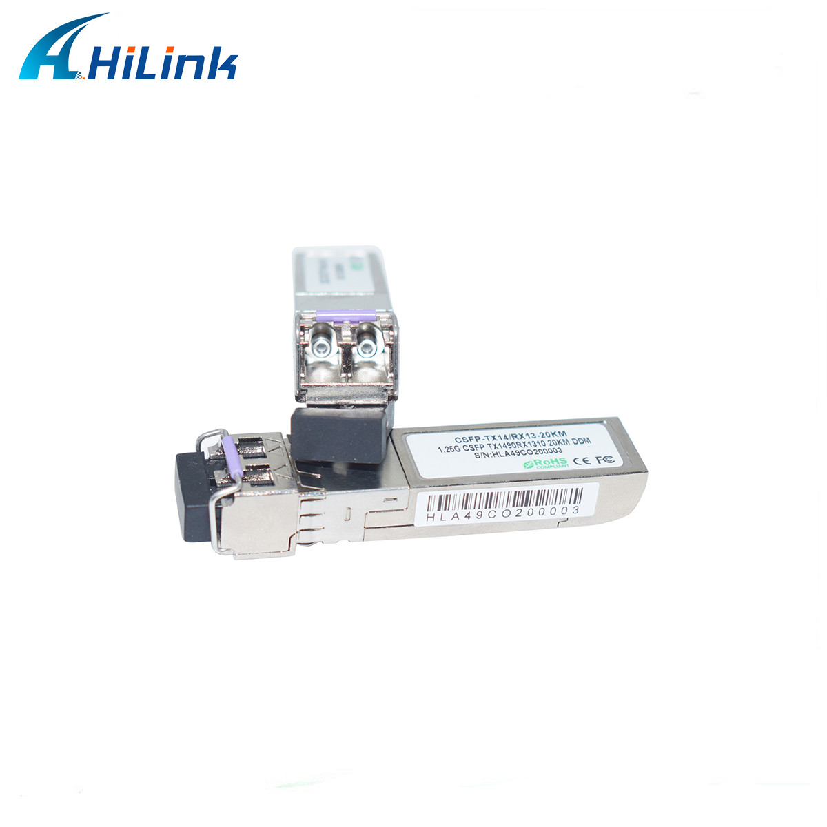 1490nm 1310nm LC SFP Transceiver Module 2 Bi - Directional In 1 SFP 1.25G Bidi 20KM