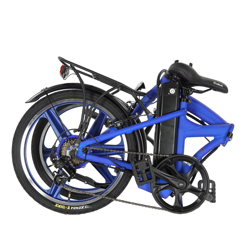 10Ah Motor Power Super Folding Electric Blue Bike with 36V 350W 20Inch Folding Ebike