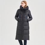 FODARLLOY Ladies Warm Hooded Cotton-Padded Clothes Women Slim Long Down Winter