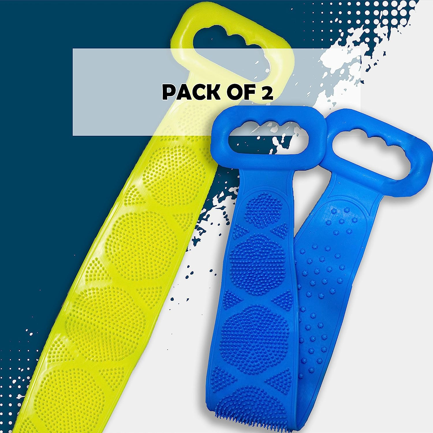 Practical Harmless Silicone Back Scrubber , Reusable Silicone Body Bath Brush