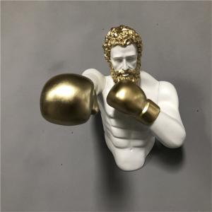 Quality Boxing Champion Wall Decorative Sculpture Art Hanging Fiberglass For Gym wholesale