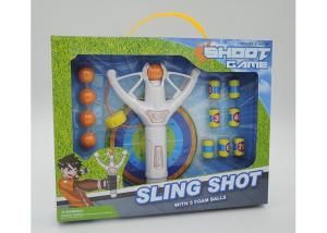 Quality Super Power 8 &quot; Flying Kids Slingshot Toys With 5 Foam Balls And 6 Targets wholesale