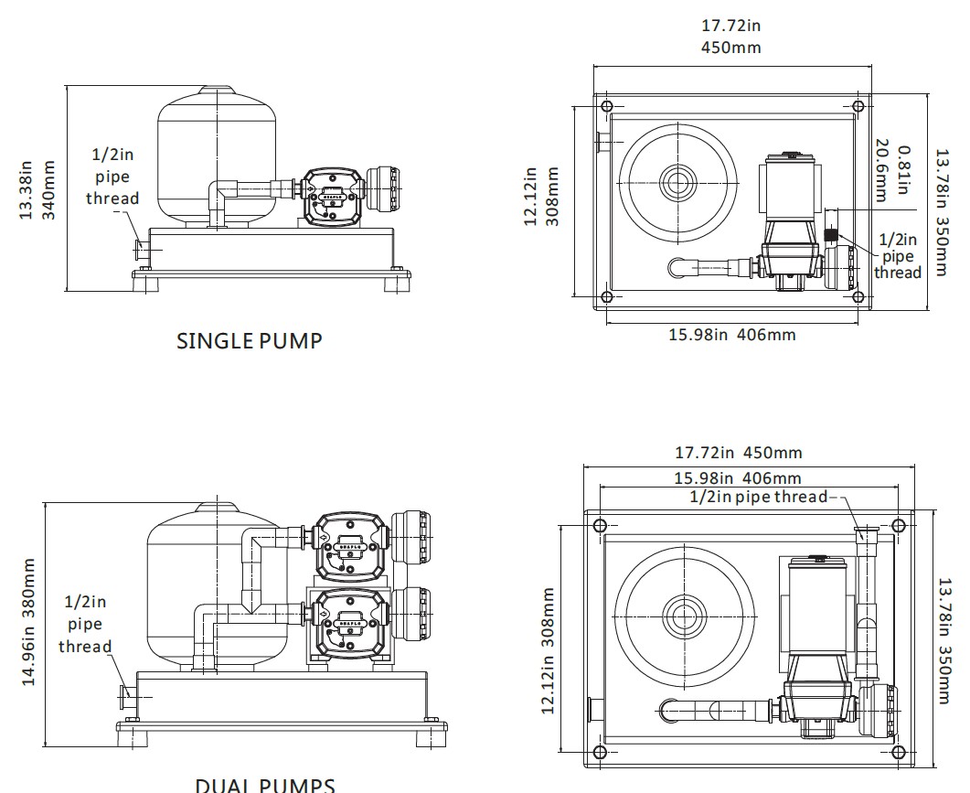 FLOWMASTER Water Booster System - High Volume