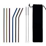 100% CP Titanium Drinking Straws Lightweight Customized Logo 200mm Length