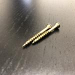 M2.5x35mm Yellow Zinc Cross Recessed Countersunk Head Screw for Chipboard