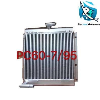 Hot sale good quality aluminum 6D95 PC60-6 oil cooling radiator for KOMATSU