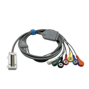 Quality Meditech Cardiup ECG Holter Cable For CardiUP!3 CardiUP!12 7-channel snap connector TPU Jacket wholesale
