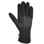 S-2XL black Leather Snowboard Gloves / Two In One Gloves