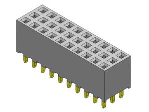 Quality Female Header Connector 2.00mm Triple Row Dip TYPE 3*2PIN To 3*40PIN H=6.35mm wholesale