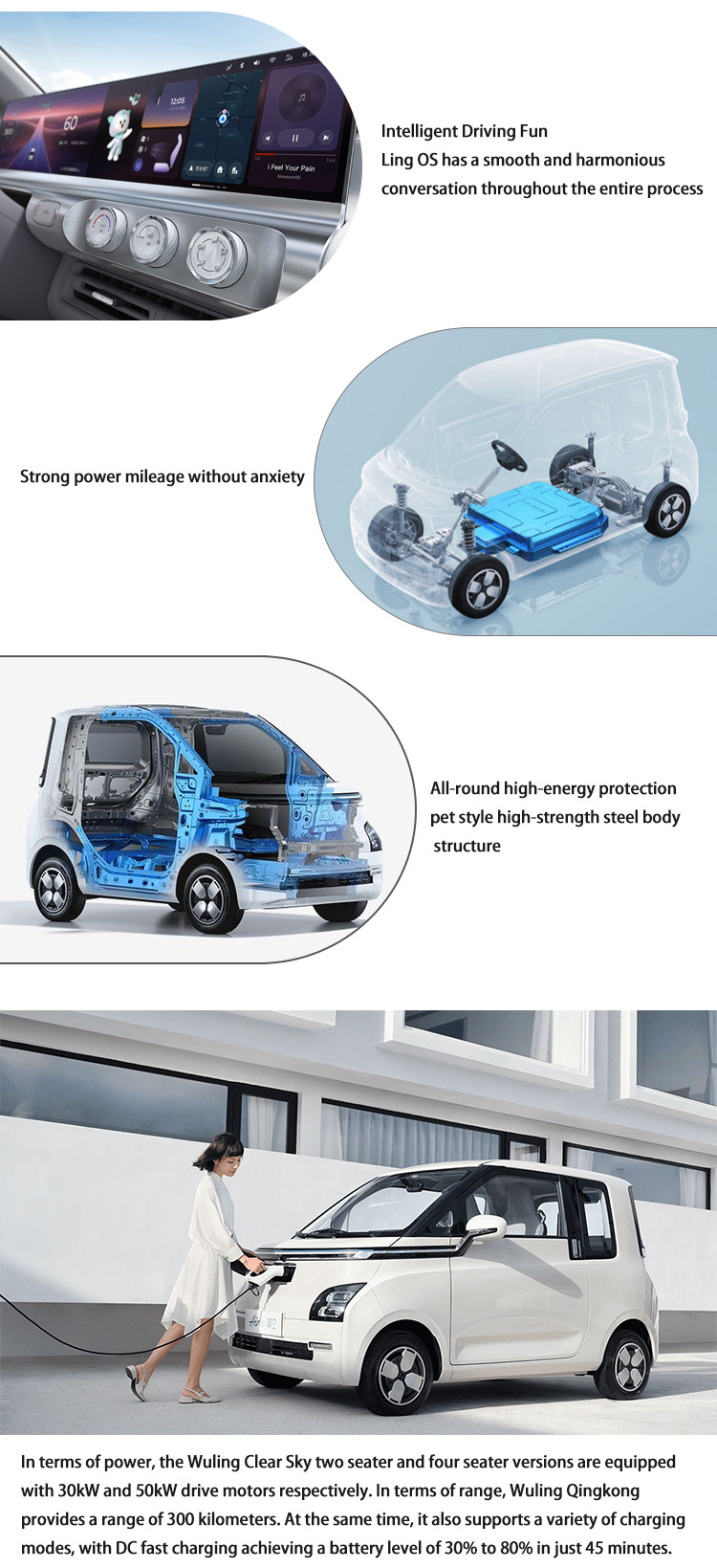 Chinese Mini EV Cars 2 seater Small Electric Vehicles Affordable