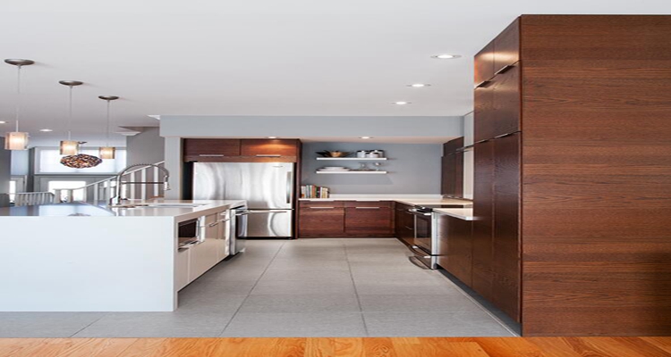 Apartment Kitchen Cabinet with Customized Ral Color and Professional CAD/3D Design