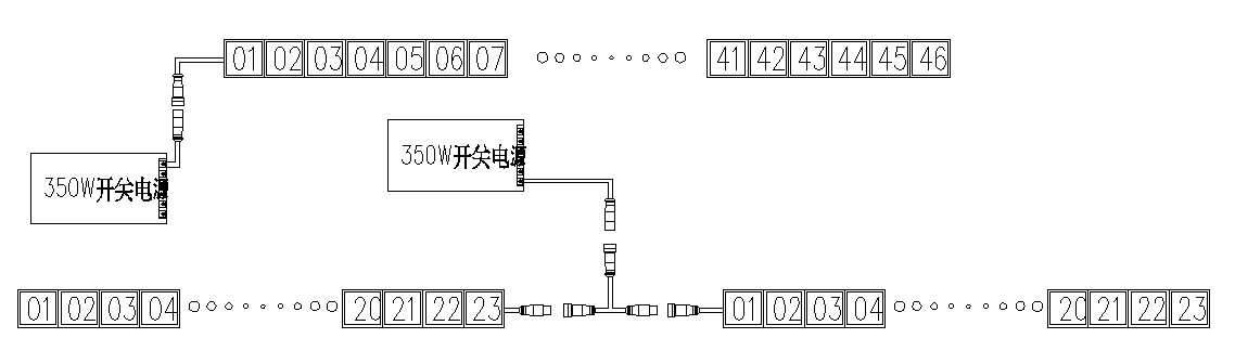 Cri85 DC24V 120W Suspended Linear Light Fixtures