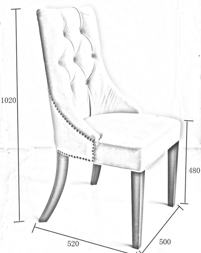 Velvet Leather Chesterfield Dining Chairs Grey Brown Cream Green Grey Beige