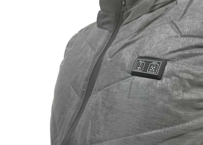 Windproof Far Infrared Heated Jacket With Zipper Pockets