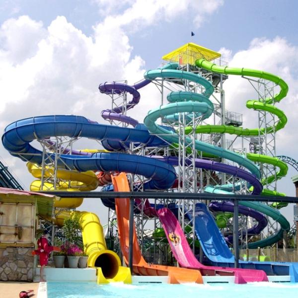 Customizable Fiberglass Water Slide For Adult Thrill Seekers Both Indoors And