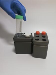 Quality 50ml&amp;45ml Metal Test Tube Rack / Ice Benchtop Centrifuge Metal Tube Holder wholesale