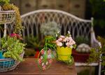 Multiple Design Metal Garden Pot Home Furnishings Customizable