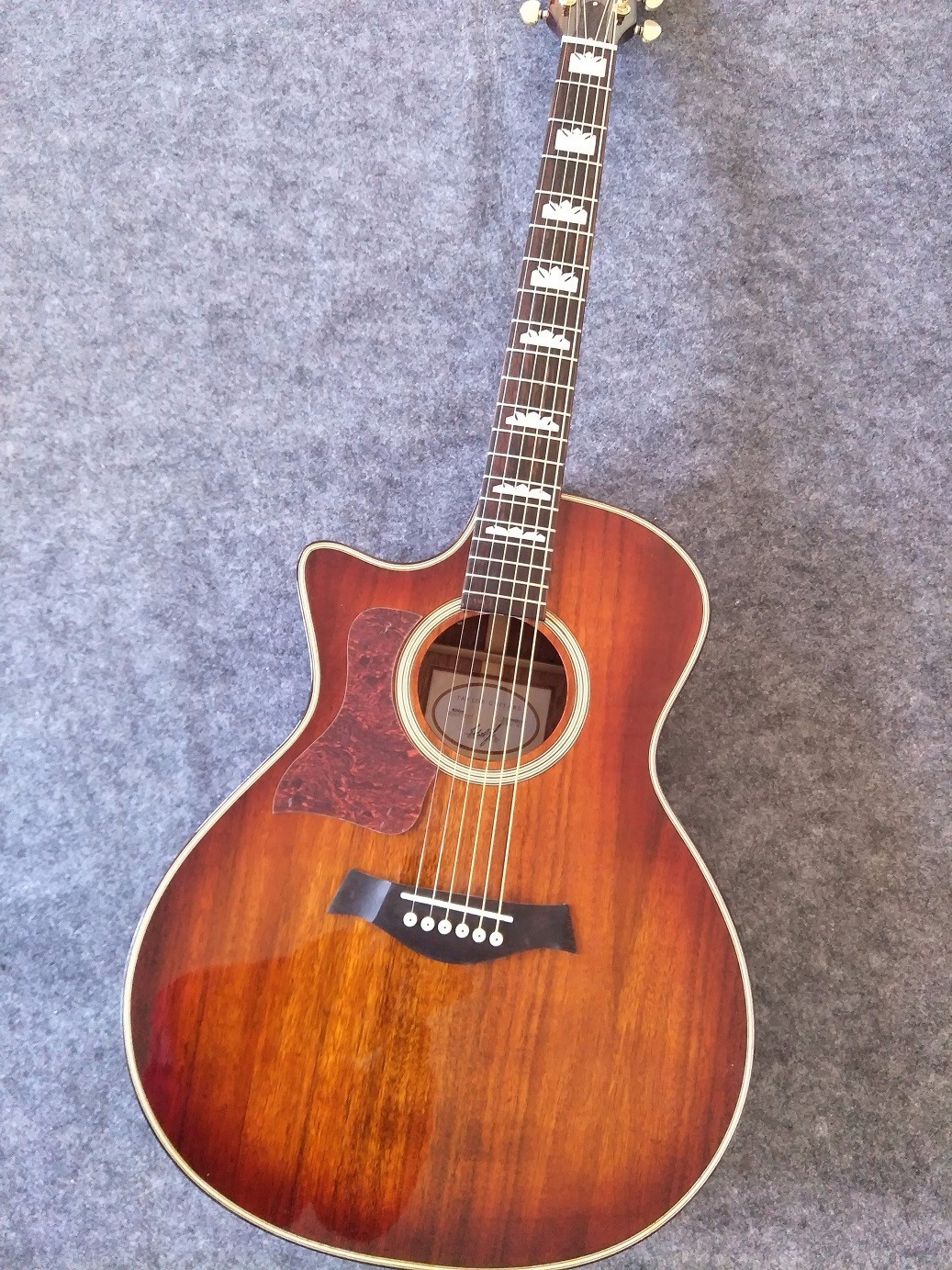 Custom Wholesales KOA body acoustic guitar KOA electric acoustic guitar Free Shipping Sunset finish KOA acoustic