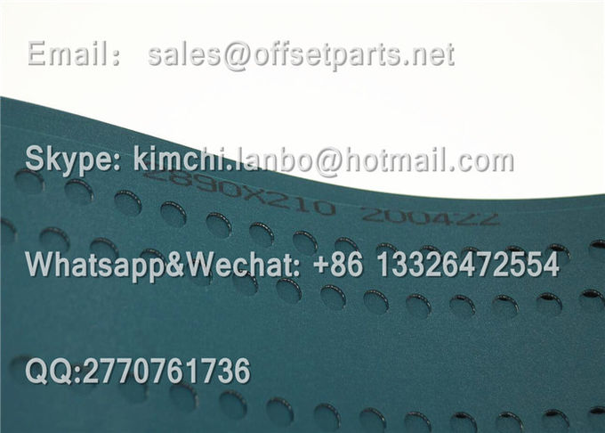 F4.020.292 Green Belt for CD / SM / CX102 XL105 / 105P 2890x210x0.1 mm offset printing machine spare parts