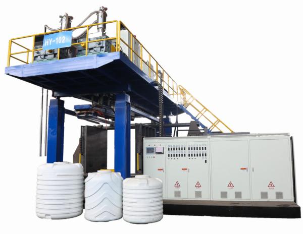 HYBM1000L-1LAYERS Extruder Blow Moulding Machine with 40kw Die Head Heating