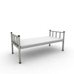 Lodging House Cold Rolled Steel Tube Black White Color Bunk Bed