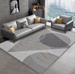 Geometric Special Style Living Room Floor Carpet Polyester Fiber Material