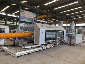 Quality Automatic Double Wall Corrugated Pipe Cutter HDPE PP PVC Plastic Forming Machine wholesale