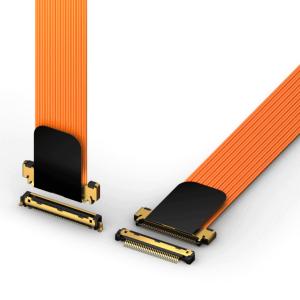 Quality KEL Micro Coaxial Cable TSL Series High Performance Coaxial Harnesses Transmission Rate 32Gbps Pitch 0.55mm wholesale