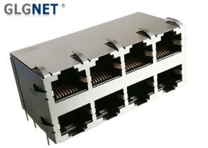 Quality Through Hole Ethernet Connector RJ45 Without Magnetics 2x4 Multiple Port wholesale