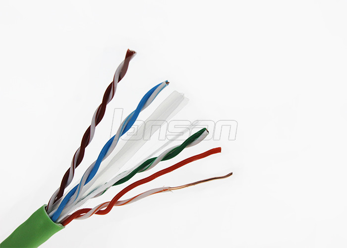 Communication 4 Pair Lan Cable , 0.57mm CCA Category 6 UTP Cable 305 M/Roll