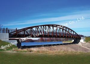 Quality Single Span Surface Painted Truss Style Bridge / Truss Suspension Bridge Anti Corrosion wholesale