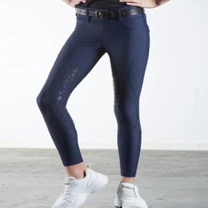 Quality Little Grils Horse Riding Breeches Full Seat Silocne Equestrian Pants With Side Pocket wholesale