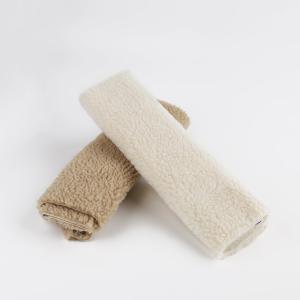 Quality Anti Pill Design 300gsm 100% Polyester Sherpa Fleece Blanket Fabric for Jacket Lining wholesale
