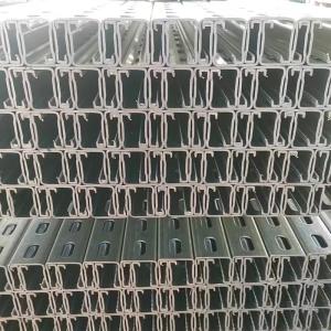 Quality 40-275g/M2 Galvanized Unistrut Steel With Customizable Length wholesale