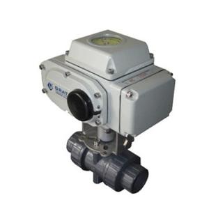 Quality IP67 DC24V Dn50 Electric CPVC Ball Valve With On Off Feedback Signal wholesale