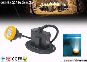 Quality Waterproof Coal Miners Headlamp , 6.2Ah Battery 3W Power LED Mining Lamp wholesale