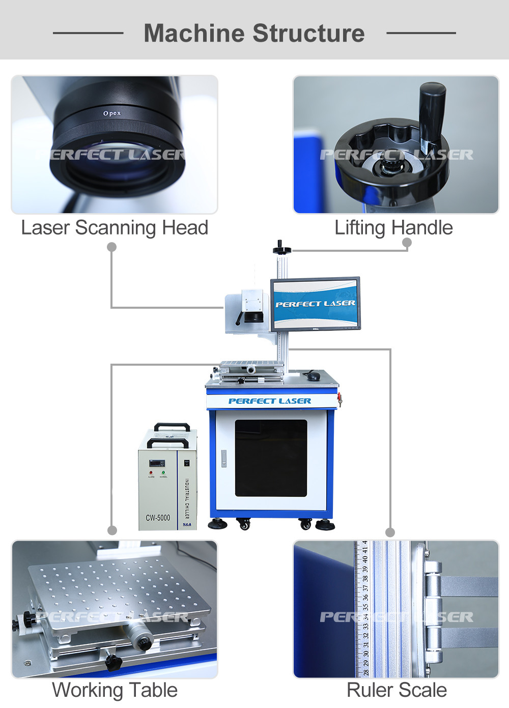 Multi Functions UV Laser Marking Machine Automatic 3W - 10w For Plastic Glass LED Scribing