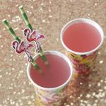 Attractive Party Festival Coloured Paper Straws Juices Paper Cocktail Straws