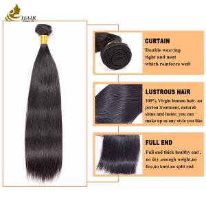 Quality Wholesales Natural Black Straight Cuticle Aligned Virgin Human Hair Bundles wholesale