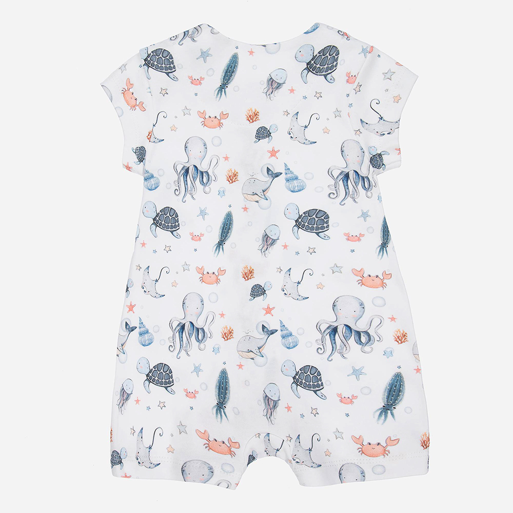Summer Cotton Short Sleeve Plain Printed Baby Girl Boy Rompers Infant Jumpsuits