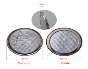 China Round Silk printing Aluminium Foil Lids , PET bottle Lids 502# on sale