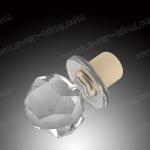 Crystal High Top Clear Glass Liquor Cork Bottle Stopper Seal Closure