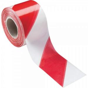 Quality Hazard Warning Barrier Tape PVC Safety Warning Tape Red/White 500Mtr wholesale